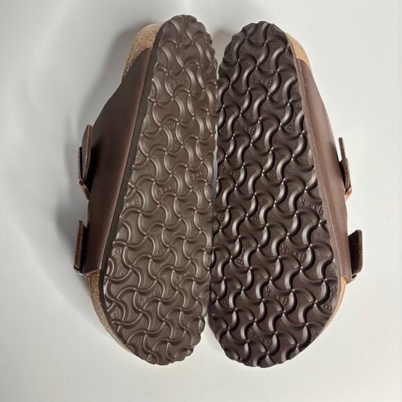 Birkenstock Arizona Two Strap Sandals in Dark Brown - Picture 9 of 10